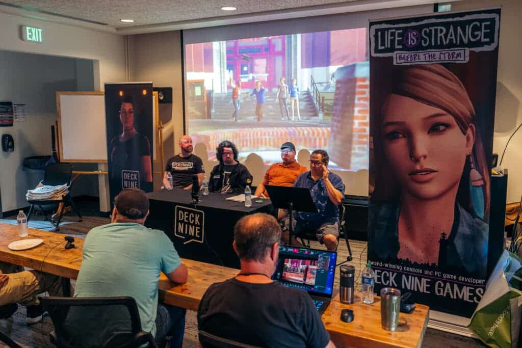 Video game studio panel planning to start their talk