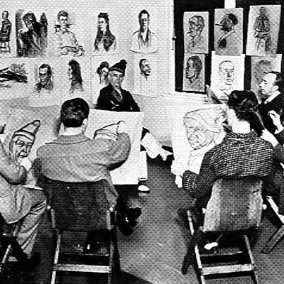 Art Class at the Jewish Consumptives' Relief Society, c.1942, DU Archives.