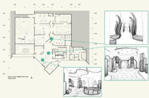Floorplan made by Alyssa Sorensen in coursework.